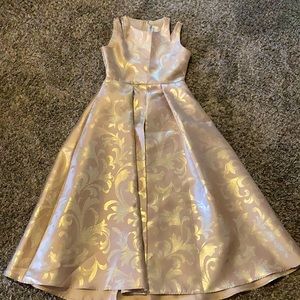 Girls gold dress